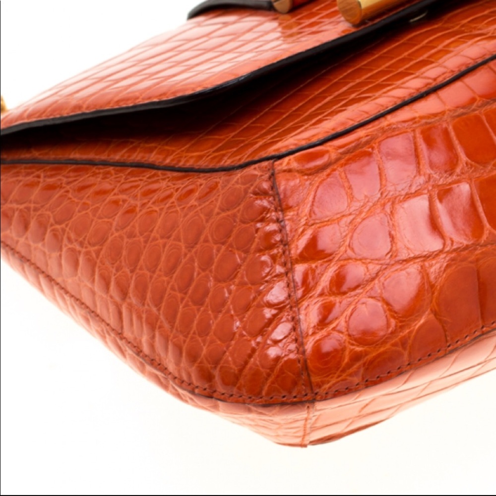 Tom Ford Alligator Skin Tara T-clasp crossbody❤️❤️ - Picture 7 of 8